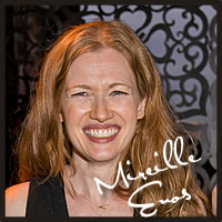 Mireille Enos with Cocopotamus Chocolate tasting chocolate truffles at the Golden Globe Awards Mireille Enos with Cocopotamus Chocolate tasting chocolate truffles at the Golden Globe Awards