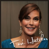 Teri Hatcher with best chocolate, best caramel at the Oscars, Academy Awards for celebrities Teri Hatcher with best chocolate, best caramel at the Oscars, Academy Awards for celebrities