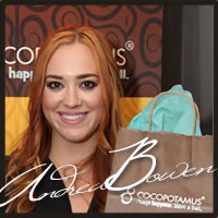 Andrea Bowen at the Emmys enjoying Cocopotamus Chocolate truffles Andrea Bowen at the Emmys enjoying Cocopotamus Chocolate truffles